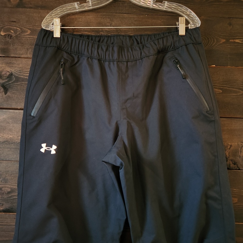 Under Armour Women's Size Large StormProof Cloudstrike Rain Pants Black - Picture 4 of 15